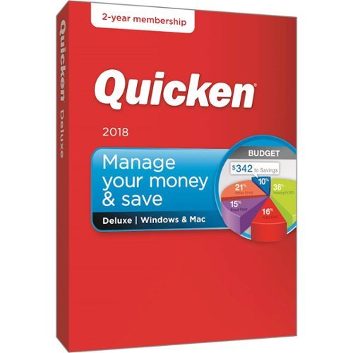  Quicken Deluxe 2018 (2-Year Subscription)