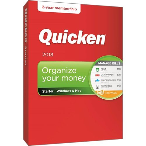  Quicken Starter 2018 (2-Year Subscription)