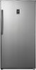 Insignia™ - 17.0 Cu. Ft. Frost-Free Upright Convertible Freezer/Refrigerator - Stainless steel-Front_Standard