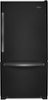 Whirlpool - 22 Cu. Ft. Bottom-Freezer Refrigerator with SpillGuard Glass Shelves - Black Stainless Steel-Front_Standard 