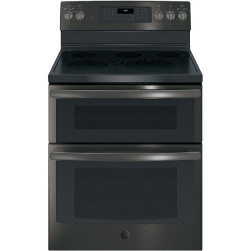 GE - 6.6 Cu. Ft. Self-Cleaning Freestanding Double Oven Electric Convection Range-Front_Standard 