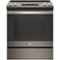 GE - 5.3 Cu. Ft. Self-Cleaning Slide-In Electric Range - Slate-Front_Standard
