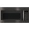 GE Profile - 1.7 Cu. Ft. Convection Over-the-Range Microwave with Sensor Cooking - Black Stainless Steel-Front_Standard