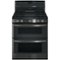 GE Profile - 6.8 Cu. Ft. Freestanding Double Oven Gas Convection Range - Black Stainless Steel-Front_Standard