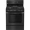 LG - 5.4 Cu. Ft. Freestanding Gas Convection Range - Matte Black Stainless Steel-Front_Standard