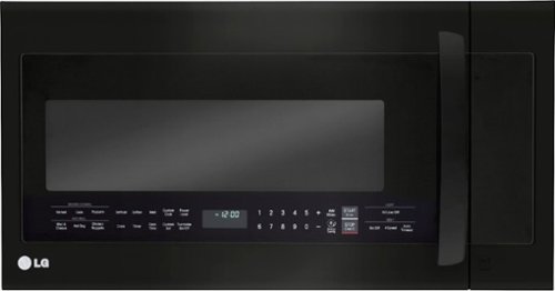 LG - 2.0 Cu. Ft. Over-the-Range Microwave with Sensor Cooking - Matte black stainless steel