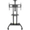 Kanto - Mobile TV Cart for Most Flat-Panel TVs Up to 82" - Black-Front_Standard