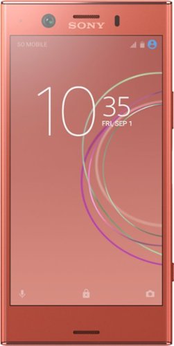 Sony - Geek Squad Certified Refurbished Xperia XZ1 Compact 4G LTE with 32GB Memory Cell Phone (Unlocked) - Pink Twilight-Front_Standard 