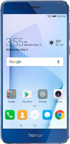 Huawei - Refurbished Honor 8 4G LTE with 64GB Memory Cell Phone (Unlocked) - Sapphire Blue-Front_Standard 