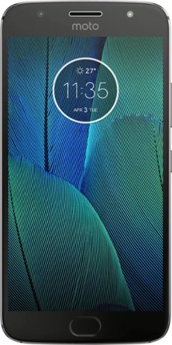 Motorola - Geek Squad Certified Refurbished Moto G5S Plus 4G LTE with 64GB Memory Cell Phone (Unlocked) - Lunar Gray-Front_Standard 