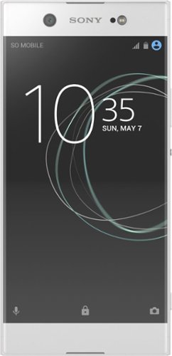Sony - Geek Squad Certified Refurbished Xperia XA1 Ultra 4G LTE with 32GB Memory Cell Phone (Unlocked) - White-Front_Standard 