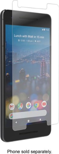  ZAGG - InvisibleShield HD Film Screen Protector for Google Pixel 2 XL Cell Phones - Crystal Clear