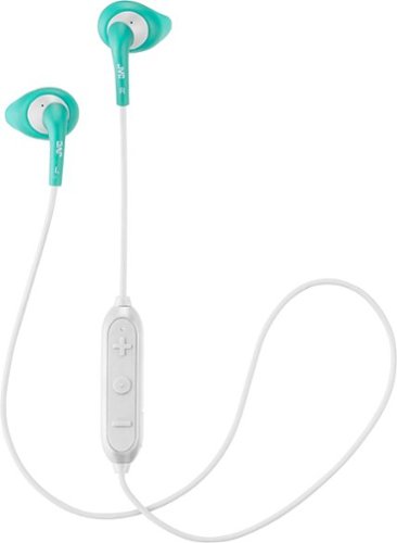 JVC - HA EN10BT Gumy Sport Wireless In-Ear Headphones - White/Green