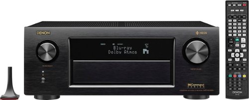  Denon - AVR 9.2-Ch. Hi-Res With HEOS 4K Ultra HD A/V Home Theater Receiver - Black