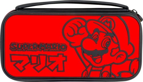  PDP - Mario Kana Edition Deluxe Console Case for Nintendo Switch - Black/Red