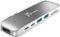 j5create - Ultra Drive Mini Dock for Select Apple MacBook Laptops - silver-Front_Standard