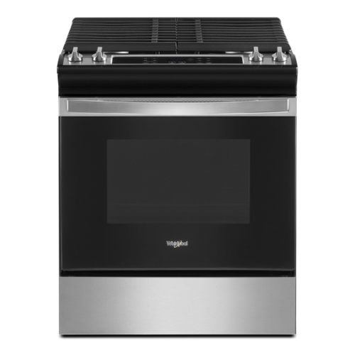 5.0 Cu. Ft. Whirlpool Gas Range with Frozen Bake Technology - Stainless Steel - Stainless Steel-Front_Standard