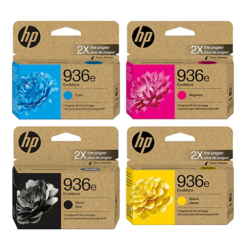 HP - 936E EvoMore Ink Cartridge Set High Yield 4-Pack (CMYK) (4S6V3LN, 4S6V4LN, 4S6V5LN, 4S6V6LN)-Front_Standard 