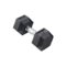 Inspire - Fitness 15 LB Rubber Dumbbell - Black-Front_Standard