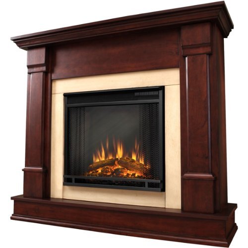 Real Flame - Freestanding Electric Fireplace - Indoor Usage - Heating Capacity 1.35 kW - Dark Mahogany-Front_Standard 