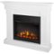 Real Flame - Crawford Slim Line Indoor Electric Fireplace - White-Front_Standard