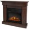 Real Flame - Crawford Slim Line Indoor Electric Fireplace - Chestnut Oak-Front_Standard