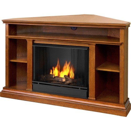  Real Flame - Churchill Gel Fireplace - Indoor Usage - Heating Capacity 2.64 kW - Oak
