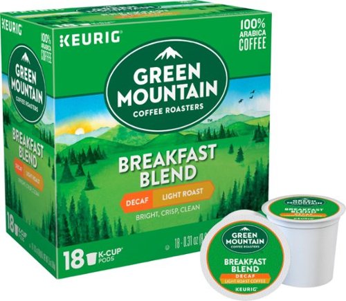 Green Mountain Coffee - Breakfast Blend Decaf K-Cup Pods (18-Pack)-Front_Standard 