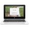 HP - 2-in-1 11.6" Touch-Screen Chromebook - Intel Celeron - 4GB Memory - 32GB eMMC Flash Memory - Snow white-Front_Standard