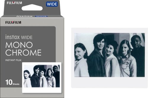 Fujifilm - instax WIDE Monochrome Film (10 Sheets)-Angle_Standard