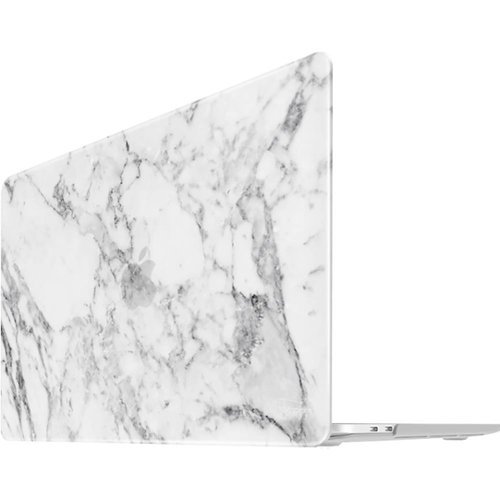iBenzer - Neon Party Case for 13" Apple® MacBook® Pro - White Marble