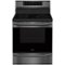 Frigidaire - Gallery 5.4 Cu. Ft. Self-Cleaning Freestanding Electric Induction Convection Range - Black Stainless Steel-Front_Standard