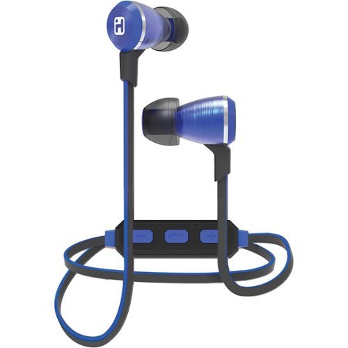 iHome - iB29 Wireless Earbud Headphones - Blue/Black-Front_Standard 