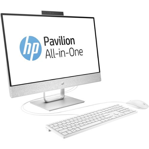 Pavilion 23.8" Touch-Screen All-In-One - AMD A12-Series - 12GB Memory - 1TB Hard Drive - HP finish in blizzard white-Left_Standard 