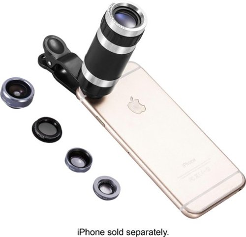  Unbranded - Mobile 5-in-1 Photo Lens Set - Gray