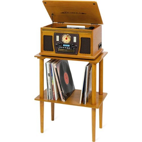 Victrola Wooden Stand for Victrola Wooden Music Center - Oak GLOBAL SHIPPING