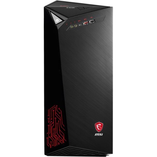 MSI - Desktop - Intel Core i7 - 16GB Memory - NVIDIA GeForce GTX 1060 - 128GB Solid State Drive + 2TB Hard Drive - Black-Front_Standard 