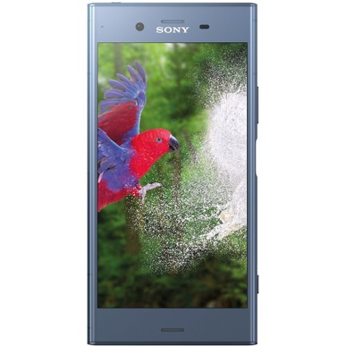 Sony - XPERIA XZ1 4G LTE with 64GB Memory Cell Phone (Unlocked) - Moonlight Blue-Front_Standard 