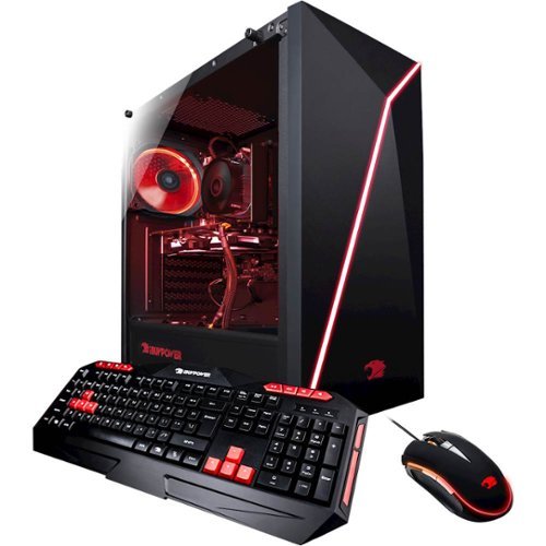 iBUYPOWER - Gaming Desktop - AMD FX-Series - 8GB Memory - NVIDIA GeForce GT 710 - 1TB Hard Drive - Black/Red-Front_Standard 