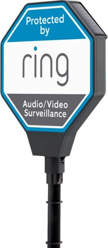 Ring Solar Security Sign - Black WORLDWIDE DELIVERY