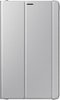 Samsung - Book Cover Folio Case for Galaxy Tab A 8 - Silver-Front_Standard