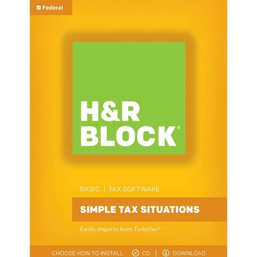  H&amp;R Block - Tax Software Basic 2017 - Mac OS, Windows
