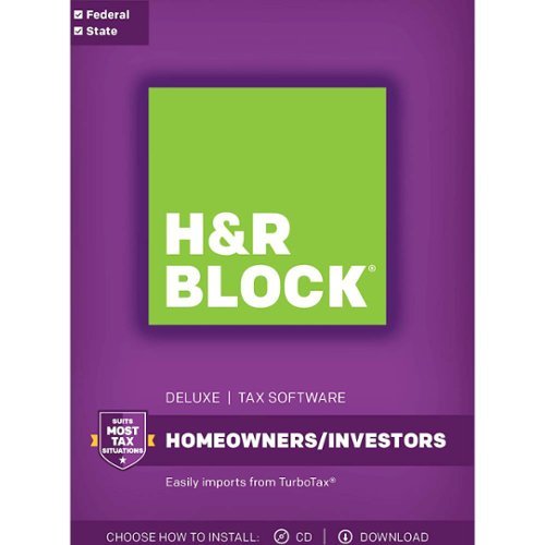  H&amp;R Block Tax Software Deluxe 2017 with State