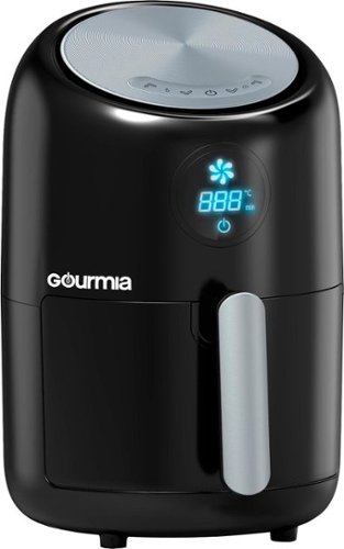  Gourmia - 2.2 qt. Digital Air Fryer - Black/Silver