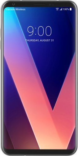 LG - V30 64GB - Cloud Silver (Verizon)-Front_Standard 