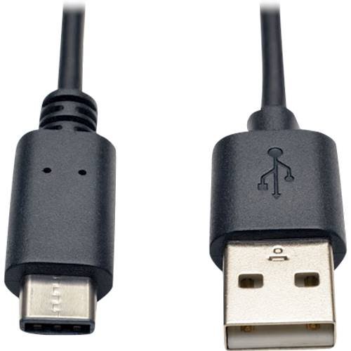 Tripp Lite - 3' USB Type C-to-USB Type A Cable - Black