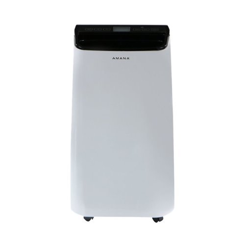Amana - 500.5 Sq. Ft. Portable Air Conditioner - White/Black-Front_Standard 