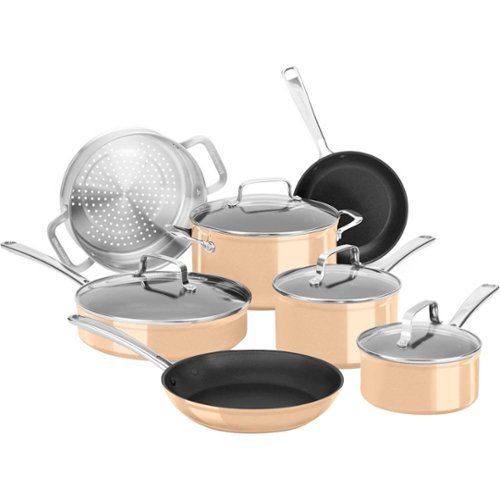 KitchenAid - 11-Piece Cookware Set - Toffee Delight-Angle_Standard 