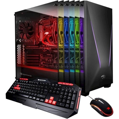 iBUYPOWER - Desktop - Intel Core i7 - 32GB Memory - NVIDIA GeForce GTX 1080 - 240GB Solid State Drive + 2TB Hard Drive - Black-Front_Standard 