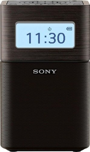  Sony - Portable AM/FM Alarm Clock - Black